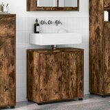  Kabinet za umivalnik v kopalnici Dimljeni oreh 60 x 30 x 60 cm, (5000112554) | Shoptok.si
