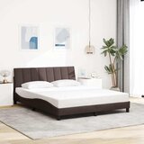  Okvir za krevet bez madraca Hanko tamnosmeđi 160x200 cm od tkanine | shoptok.hr
