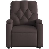  Naslonjač na podizanje tamnosmeđi od tkanine | shoptok.hr
