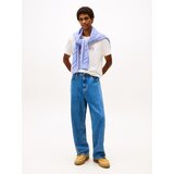 Tommy Jeans Majica svetlo modra / sivka / temno oranžna / bela | Shoptok.si