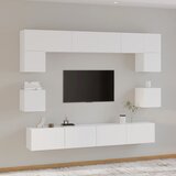  8-dijelni set TV ormarića bijeliod konstruiranog drva Cene