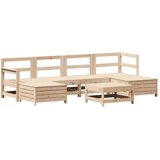 vidaXL 7-dijelni set vrtnih sofa od masivne borovine Cijene