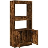 vidaXL Visoka omara dimljeni hrast 63x33x140 cm inženirski les | Shoptok.si