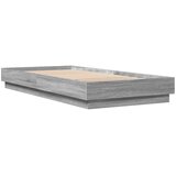  Okvir za krevet s LED svjetlima siva boja hrasta 100 x 200 cm | shoptok.hr