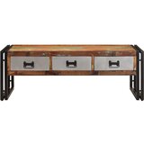  Stolić za kavu s 3 ladice od masivnog recikliranog drva 100 x 50 x 35 cm | Eponuda.com