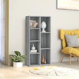 Furnova Knjižna omara siva sonoma 50x25x106 cm, (21950980) Cene