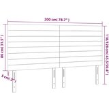  Uzglavlje crno 200x5x118/128 cm baršunasto | Eponuda.com