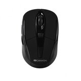 Canyon MSO -W6 2.4GHz wireless optical mouse with 6 buttons, DPI 800/1200/1600, Black, 92*55*35mm, 0.054kg | shoptok.hr