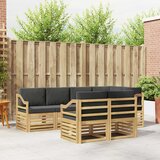  Set vanjskih sofa 7 pcs Bijela i antracit 245 x 126,5 x 73 cm | Shoptok.si