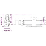 vidaXL Komplet drsnih vrat omarice 91 cm ogljikovo jeklo | Shoptok.si