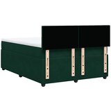  Krevet s oprugama i madracem tamnozeleni 140x190 cm baršunasti | shoptok.hr