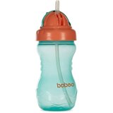 Baboo Cup with Silicone Straw boca sa slamkom Green, 9m+ 360 ml | shoptok.hr