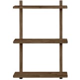 House Nordic Tamno smeđa polica s više razina od punog hrasta 50 cm Townsville – | shoptok.hr