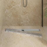  362 Stepeni Odvod za Tuš s Dizajnom Vodilice Srebrno 90 cm | shoptok.hr