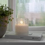 Star Trading Bijela LED voštana svijeća u Flamme Romb staklu, visina 10 cm | shoptok.hr