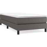 vidaXL Box spring posteljni okvir siv 90x190 cm umetno usnje, (20737716) Cene