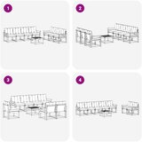  Set vanjskih sofa 8 kom. Prirodna i krem | shoptok.hr