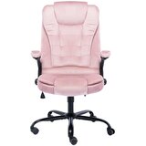  Uredska stolica ružičasta baršunasta | shoptok.hr