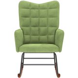  Stolica za ljuljanje svjetlozelena baršunasta | shoptok.hr