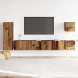  5-dijelni zidni set TV ormarić konstruirano drvo | shoptok.hr