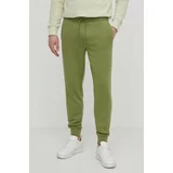 Calvin Klein Jeans Spodnji del trenirke zelena barva, J30J325494