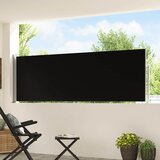 Uvlačiva bočna tenda za terasu 100 x 500 cm crna | Eponuda.ba