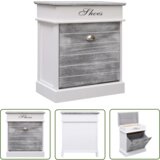 The Living Store Omarica za čevlje siva 50x28x58 cm les pavlovnije - Omarica Za Čevlje, (21744637) | Shoptok.si