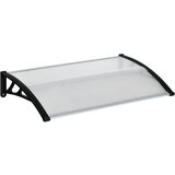 Outsunny Polikarbonatni in aluminijasti zunanji nadstrešek 110x60 cm, nadstrešek za okna in vrata, prozoren, (20745448) Cene