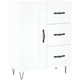 vidaXL Komoda bela 69,5x34x90 cm inženirski les | Shoptok.si