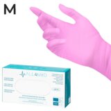 AC Jednokratne nitrilne rukavice All4med M, 100 komada, Roze Cene