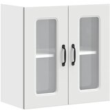 Maison Chic Kuhinjska stenska omarica - Kuhinjska omarica s steklenimi vrati Kalmar bela iu1363, (22063864) | Shoptok.si