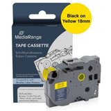  Label Tape Cartridge, Replacing Brother TZ-641/TZe-641, 18mm, 8m, Laminated and Permanent Adhesive, Black on Yellow | shoptok.hr