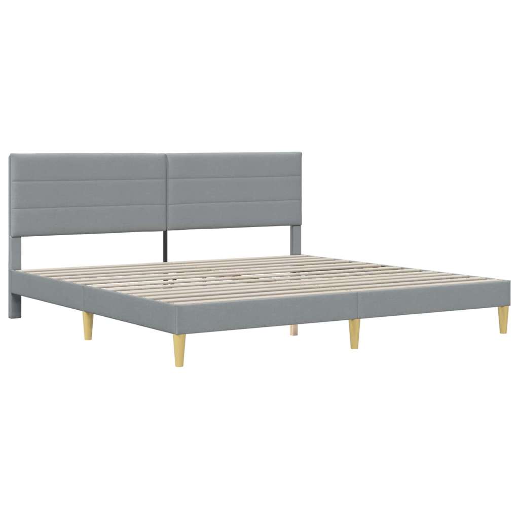  Okvir za krevet Svijetlo siva 200 x 200 cm tkanina - Svjetlosiva 200 x 200 cm | shoptok.hr