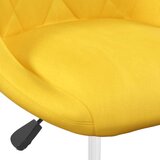  Vrtljivi jedilni stoli 2 kosa gorčično rumen žamet, (21822643) | Shoptok.si