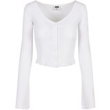 UC Ladies Women's sweater with cropped ribs in white Cijene