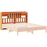 vidaXL Uzglavlje sa spremištem voštano smeđe 200cm od masivne borovine | shoptok.hr