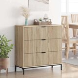 vidaXL Ormarić / Komoda sonoma hrast 79,5 x 33 x 82 cm Konstruirano drvo | shoptok.hr