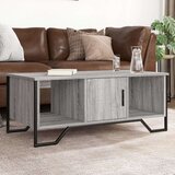 vidaXL Klubska mizica siva sonoma 100x51x40 cm inženirski les | Shoptok.si
