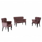 Atelier Del Sofa sofa i dve fotelje paris black wooden dusty rose Cene