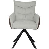 Hom`in naslanjač, kovina, tekstil naravne barve, črna | Shoptok.si
