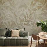  Foto tapeta - Botanical Motif with Leaves and Vines in Sand Colors 300x210 Premium | shoptok.hr