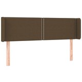 Maison Chic Vzglavna omarica - Nočna omarica - Posteljna omarica z ušesi temno rjavo 147x16x78/88 cm blago, (21710176) | Shoptok.si