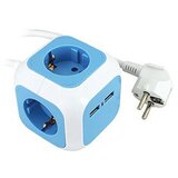 Utičnica KOCKA 4xšuko 2xUSB PPJ 3x1,5 1,4m 234-161 | Eponuda.ba