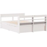 vidaXL Okvir kreveta bez madraca bijeli 135 x 190 cm masivna borovina | shoptok.hr