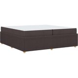  Posteljni okvir z vzmetnico Temno rjava 200 x 200 cm blago, (5000069935) | Shoptok.si