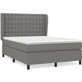 Maison Chic Box spring posteljni - Vzmetna postelja z vzmetnico temno siv 140x190 cm blago SL7071, (21900476) | Shoptok.si