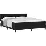 vidaXL Postelja boxspring z vzmetnico z vzmetnico Črna 180 x 200 cm, (5000128020) | Shoptok.si