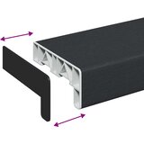  Prozorska klupčica Antracit s drvenom teksturom PVC | shoptok.hr