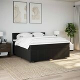  Krevet s oprugama i madracem crni 180x200 cm od tkanine | shoptok.hr