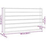  Drvena kolekcionarska vitrina sa 6 polica 100x9x55 cm | shoptok.hr